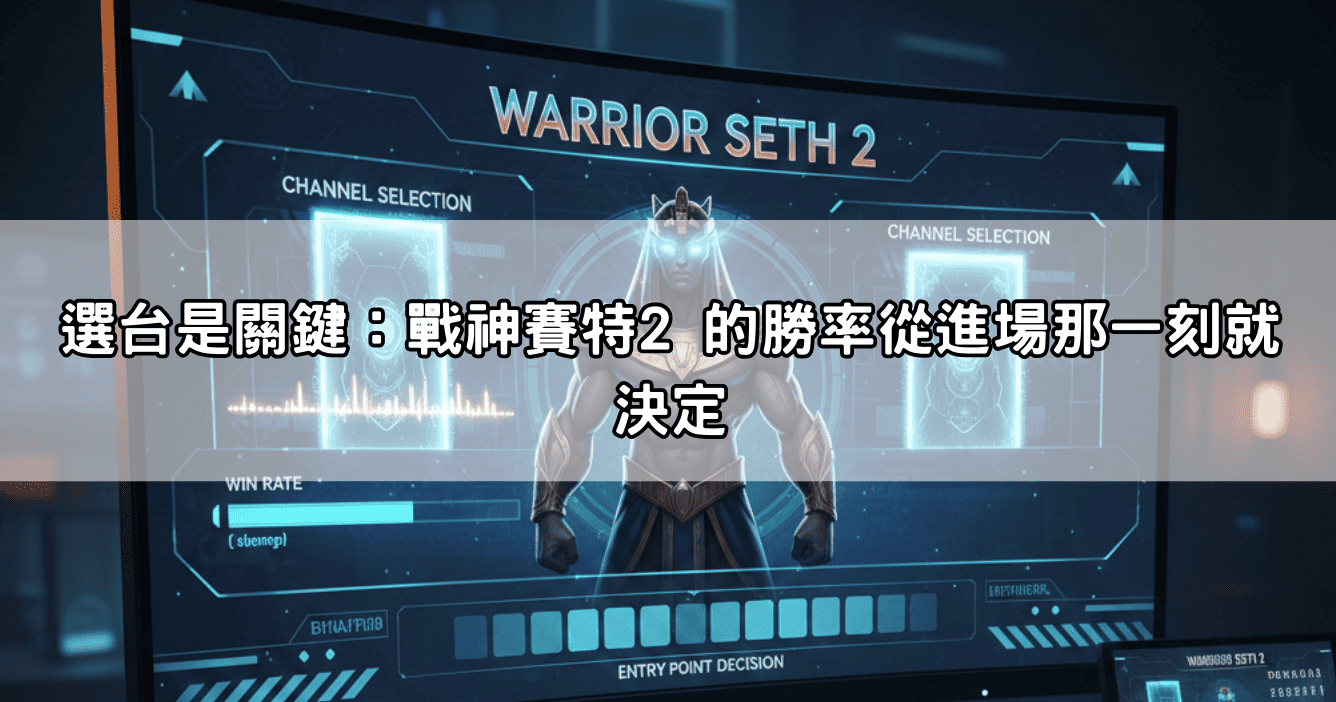 選台是關鍵：戰神賽特2 的勝率從進場那一刻就決定