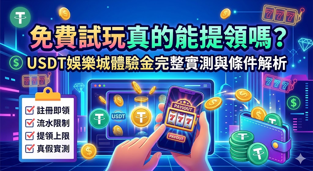免費試玩真的能提領嗎？USDT娛樂城體驗金完整實測與條件解析