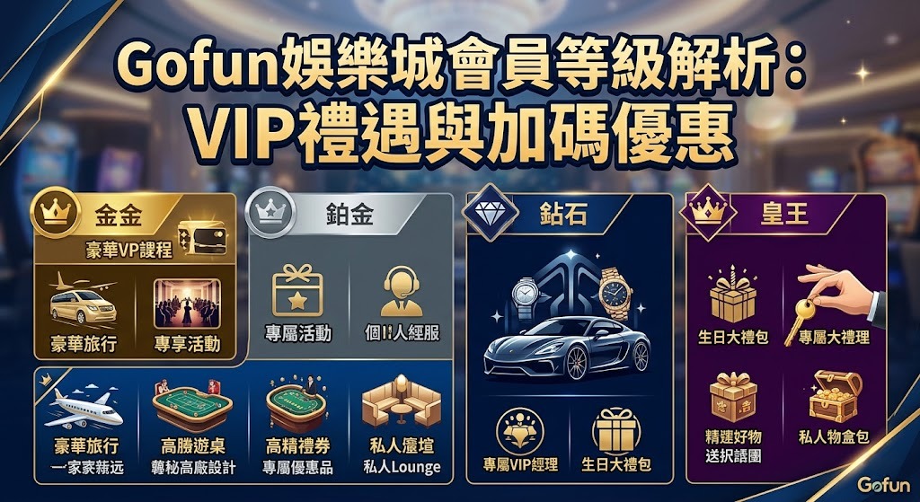 解鎖專屬尊榮禮遇!立即查看 Gofun 娛樂城會員等級制度 解鎖專屬尊榮禮遇!立即查看 Gofun 娛樂城會員等級制度